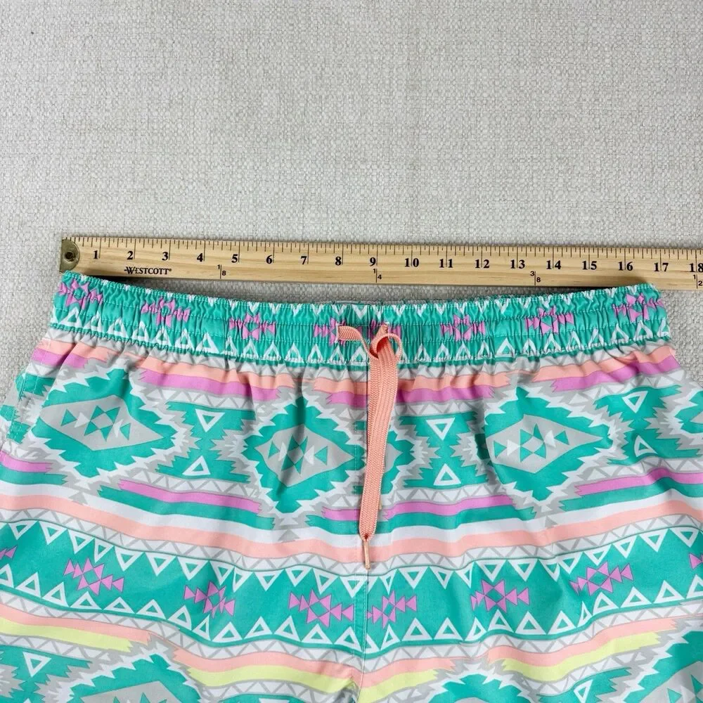 Chubbies Swim Trunks Men's Lined Aztec Multicolor Tribal 7